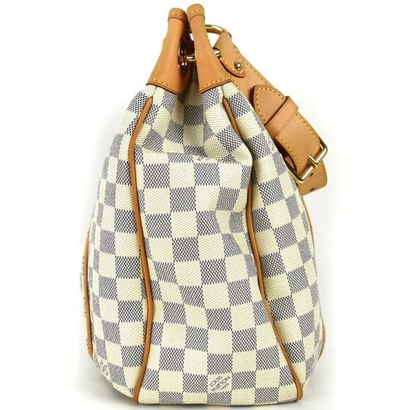 Louis Vuitton Galliera PM Tote Shoulder Bag Damier Azur White - Picture 5 of 13